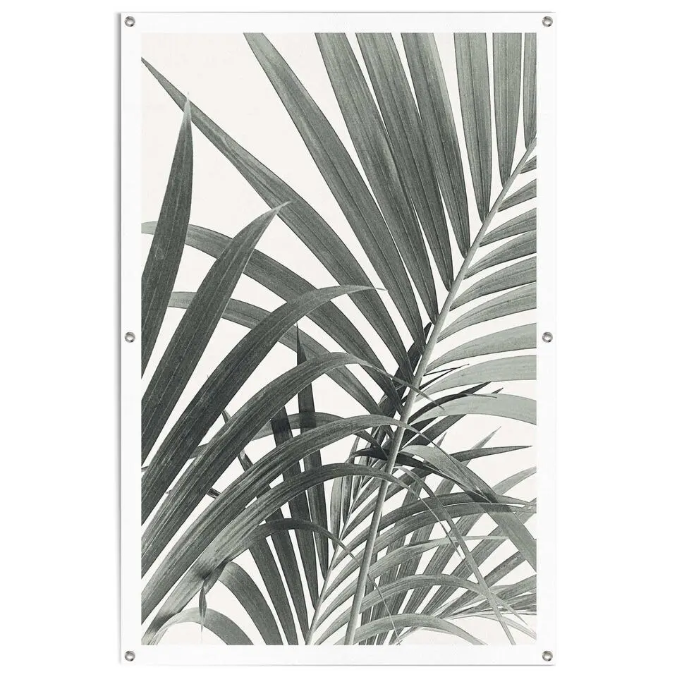 Tuinposter Palmbladeren - 120x80cm - Groen