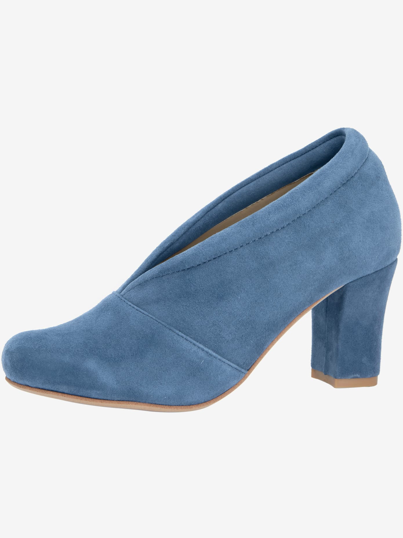 Escarpins cuir velours chèvre doux