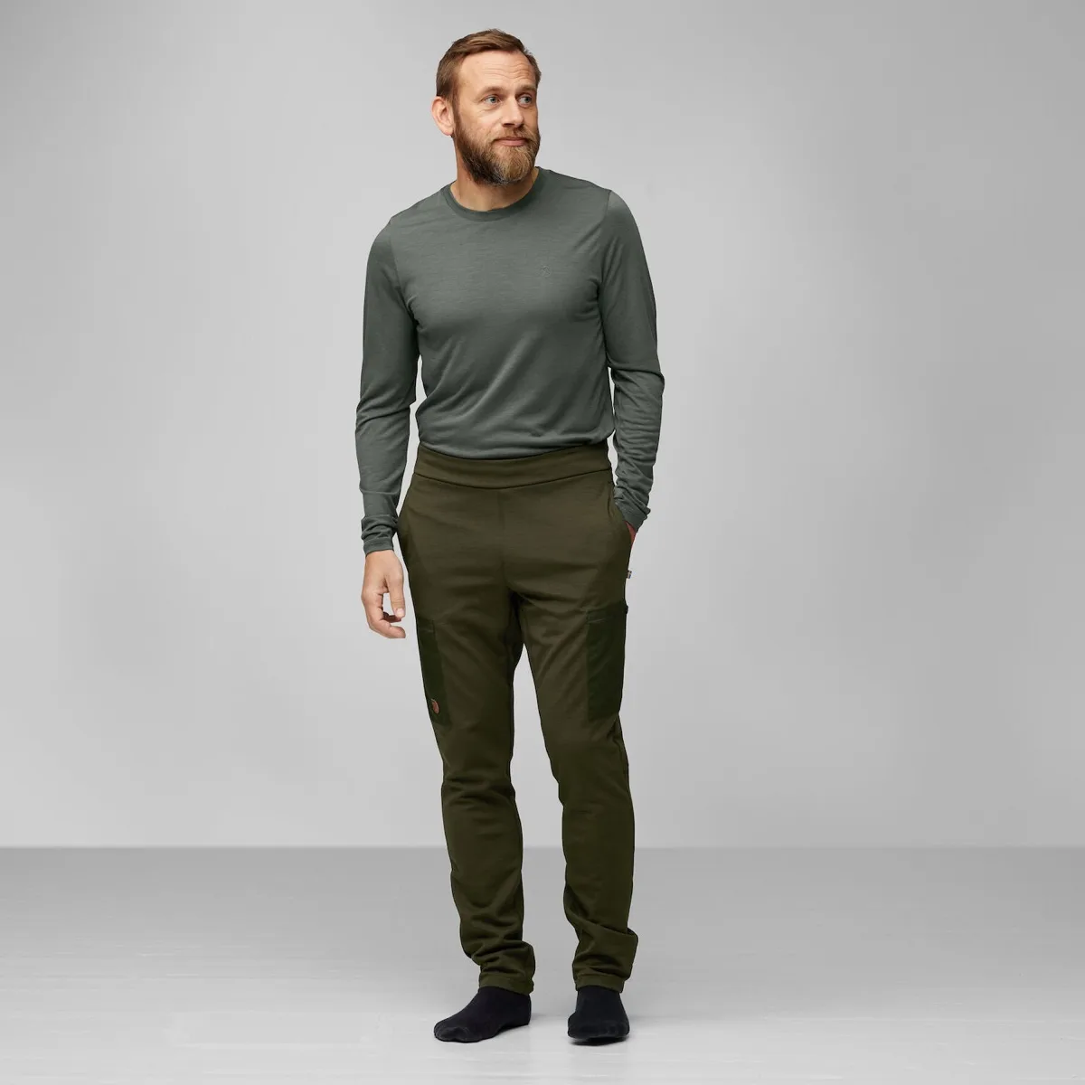 Fjällräven Keb Fleece Trousers M Dark Navy