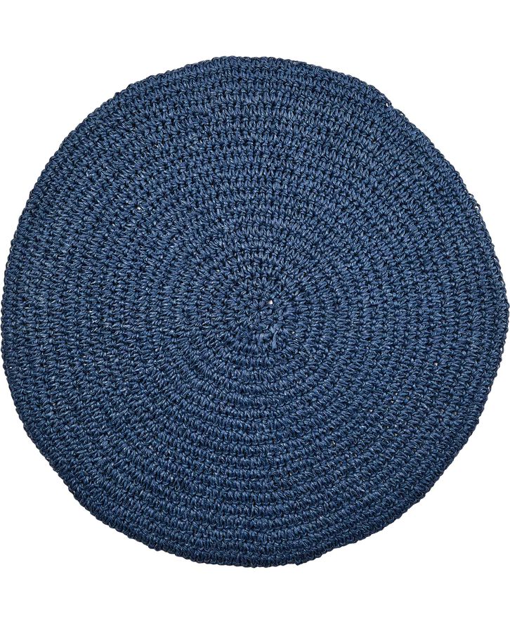 Bungalow Placemat Round Twisted Midnight Midnight