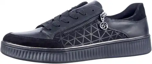 Remonte zwart D2E04-00 - maat 44 veterschoen zwart - maat 44 Calandschoen