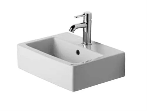 Duravit 0704450000, Vægmonteret håndvask, Keramisk, Hvid, 450 mm