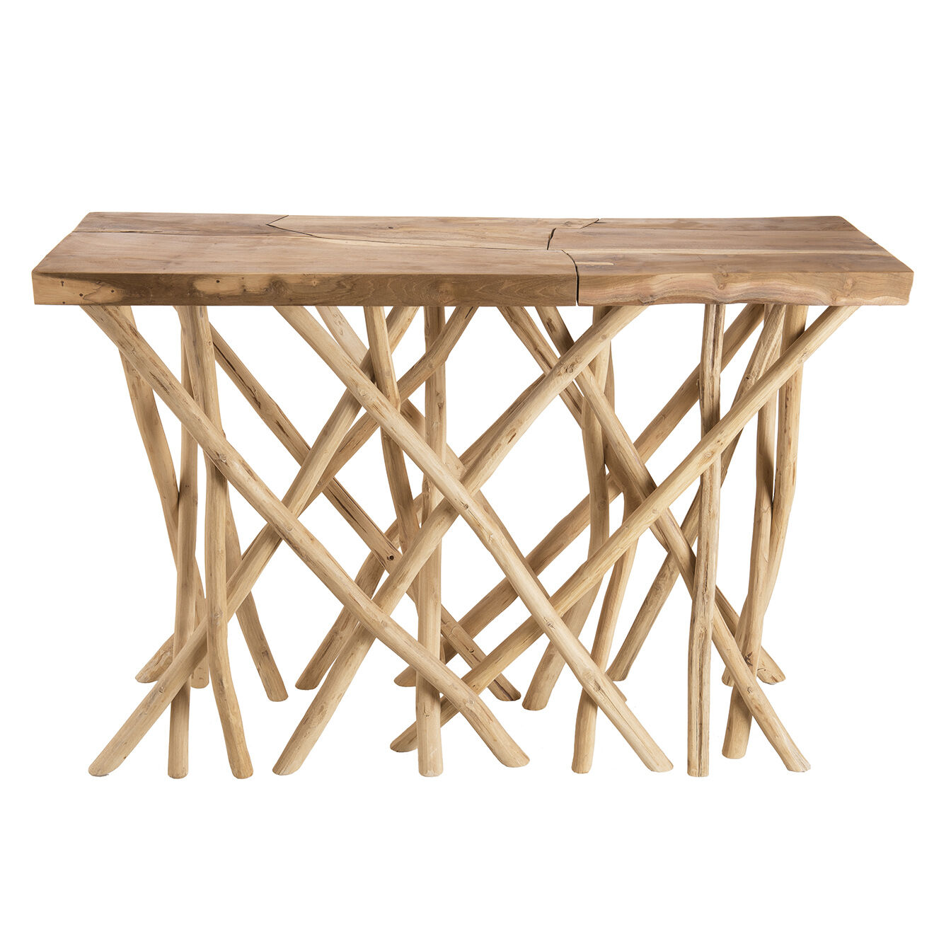 Macabane Console clara teck - 120x39x81 cm
