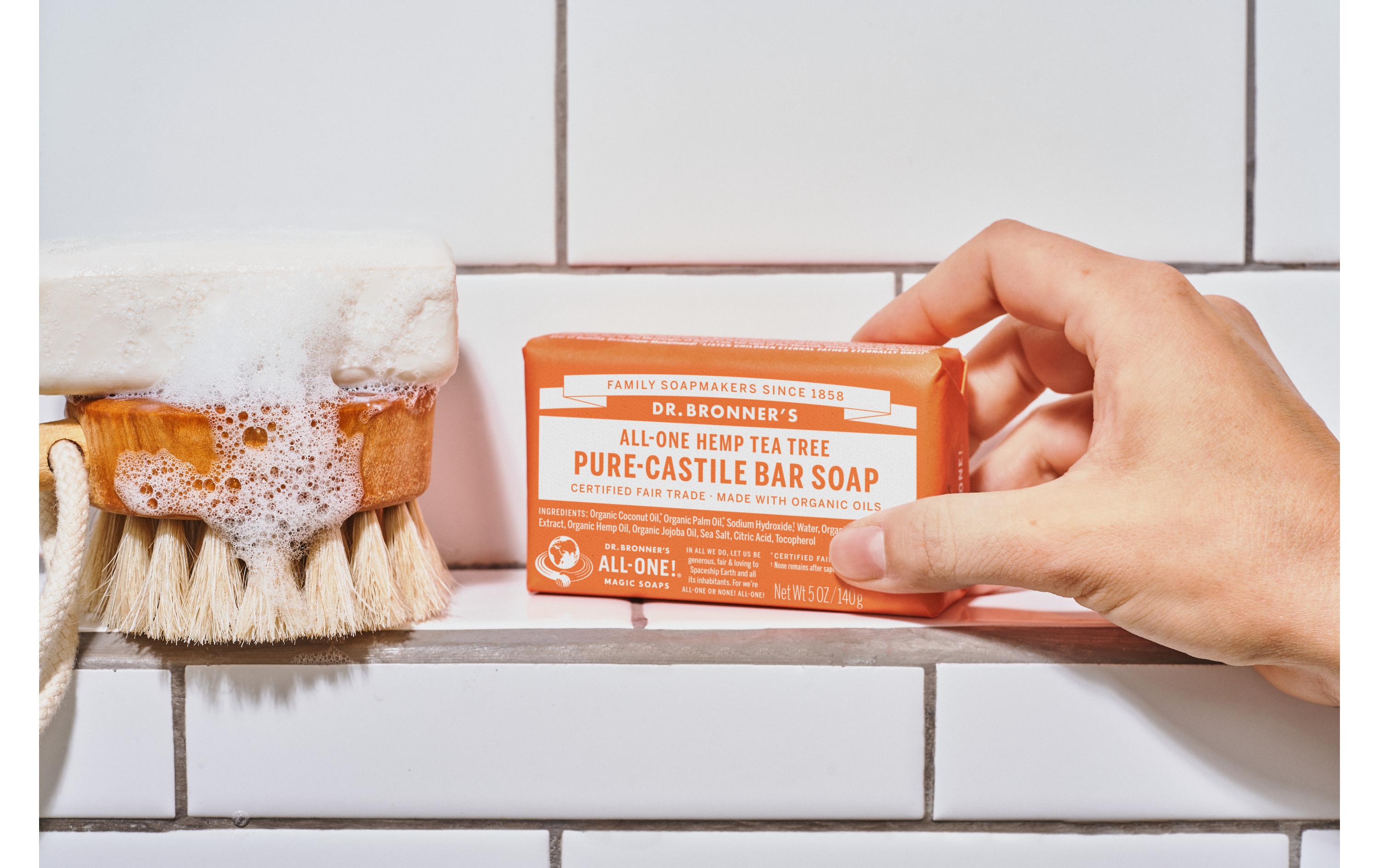 Seife All-One Bar Teatree 140 gNatürliche Fair Trade Pflegeseife mit Bio Kokosnussöl gegen Hautunreinheiten