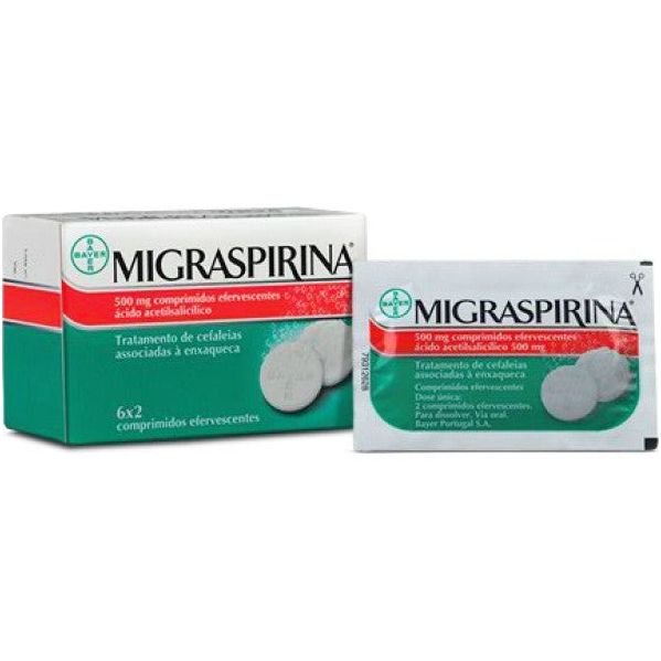 Migraspirina 500mg 12 Comprimidos Efervescentes