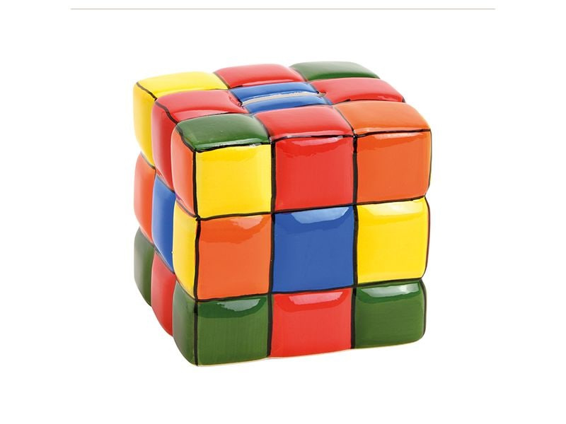 G. Wurm Spardose Würfel 10 x 10 x 10 cm Sparkasse für das aufbewahren von Geld