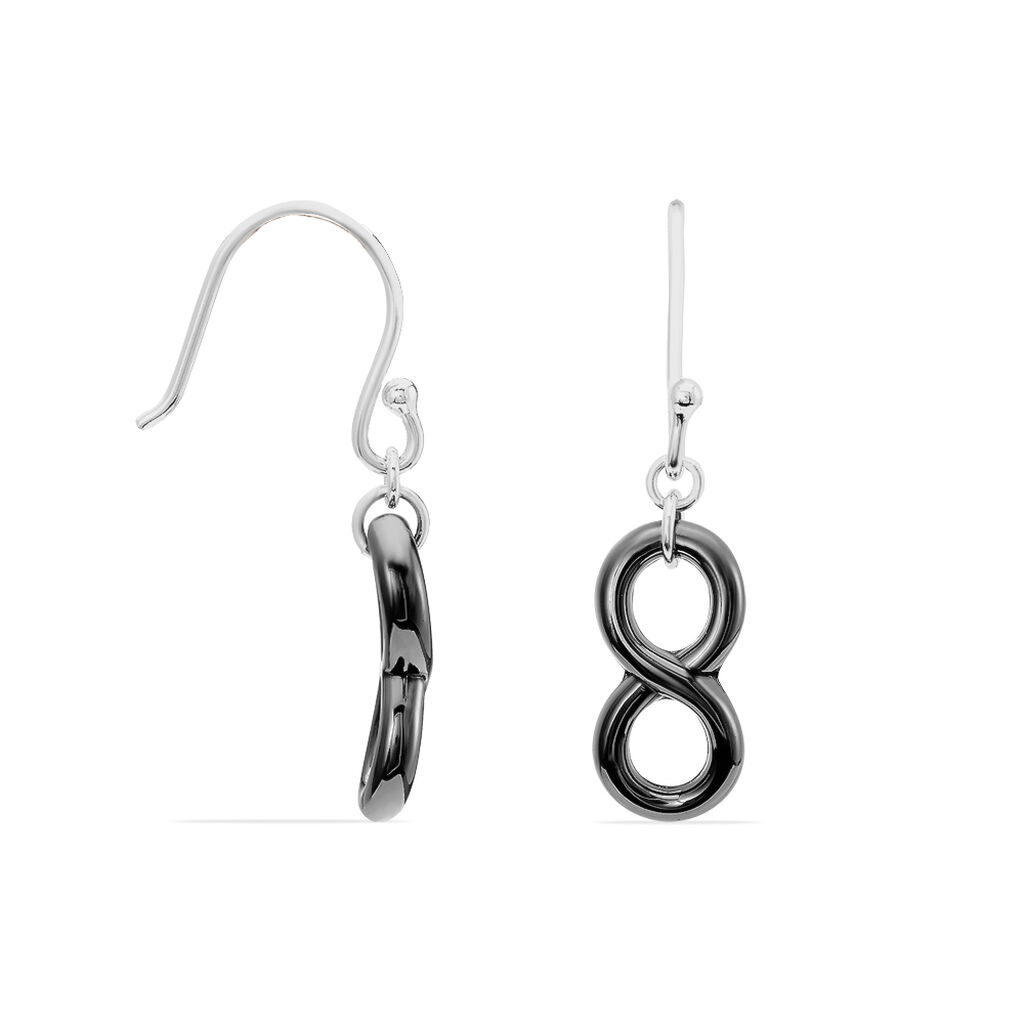 Boucles D'oreilles Pendantes Alicia Argent Blanc Céramique
