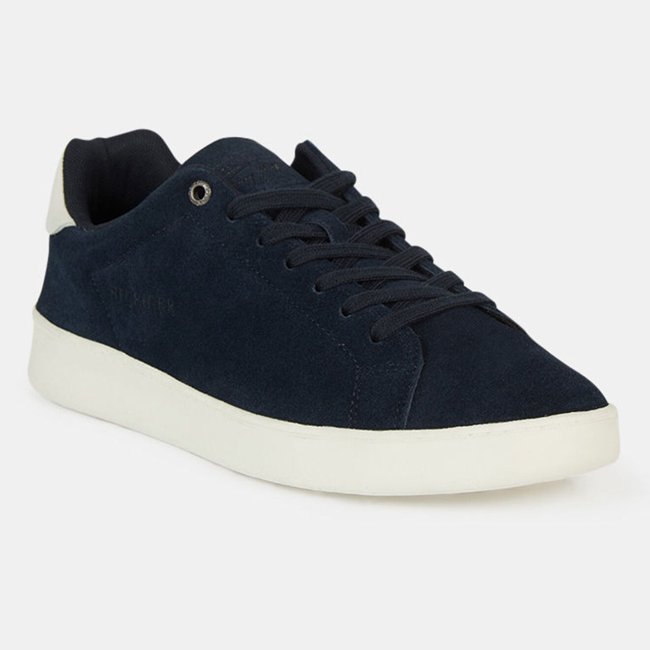 Tommy Hilfiger Baskets en Velours de Cuir J3 Cupsole Ecor bleu marine