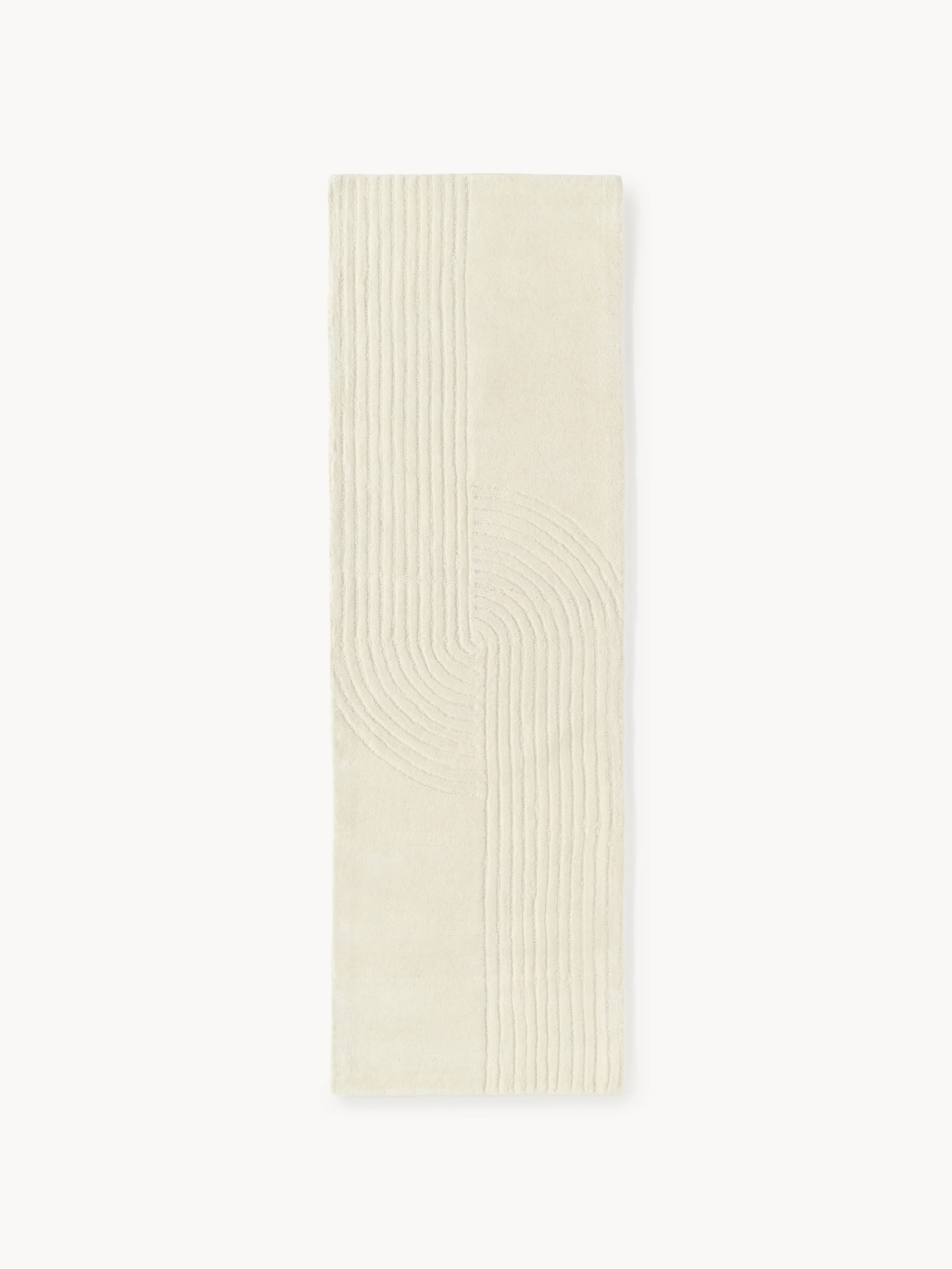 Handgetuft wollen loper Mason