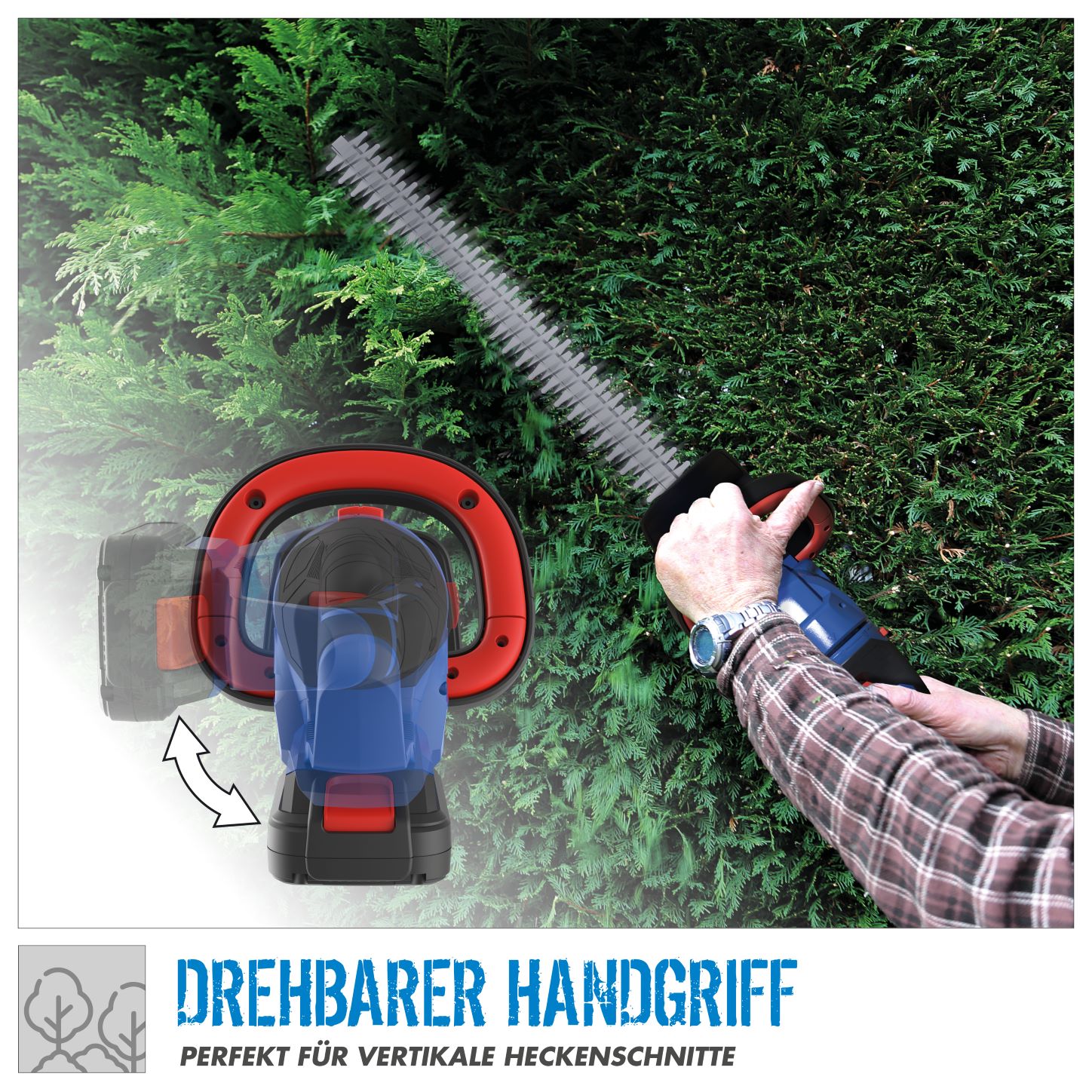 Güde HS 18-201-05 Akku-Heckenschere
