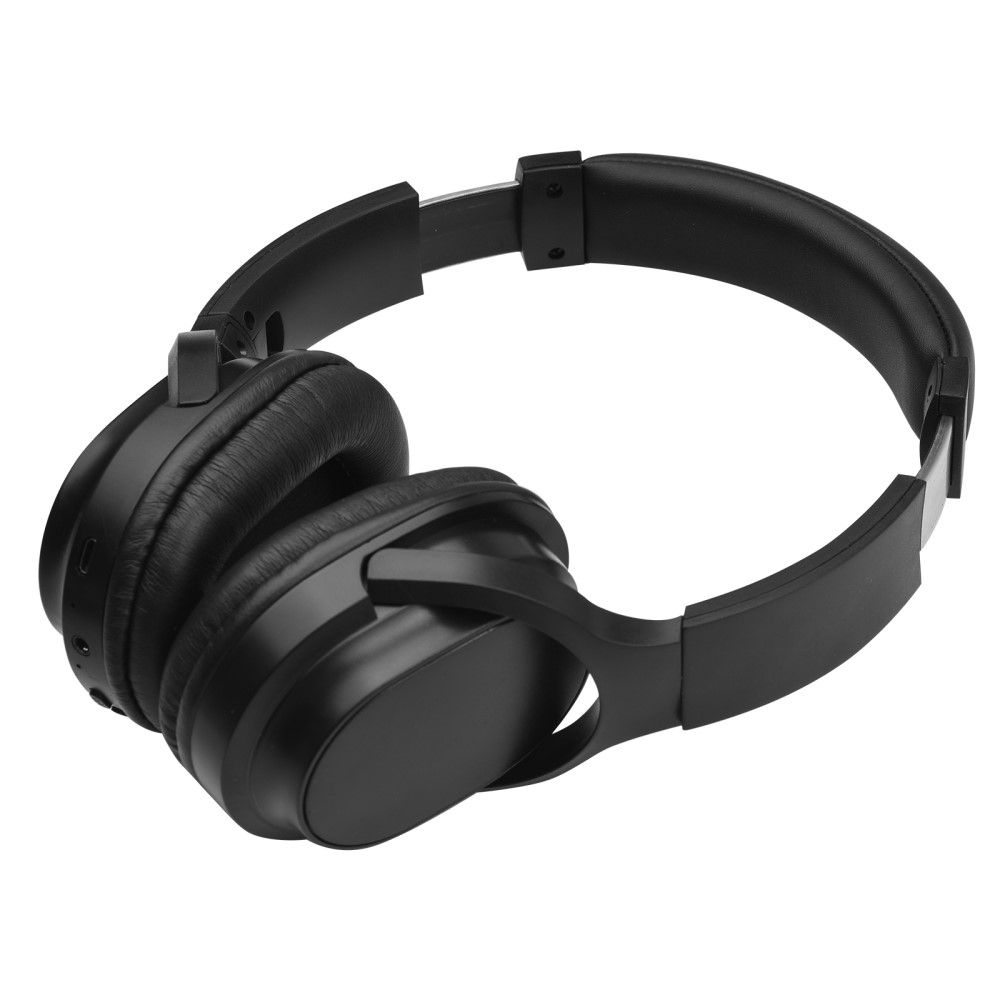 Bluetooth 5.3 Over-Ear Stereo Kopfhörer Headset mit Micro SD Slot / 3.5mm Klinken Anschluss und FM Radio  - Schwarz