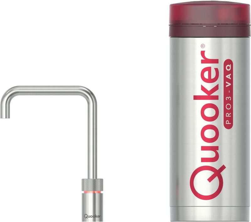 Quooker Classic Nordic Square - Kokendwaterkraan - RVS - Draaibare Uitloop