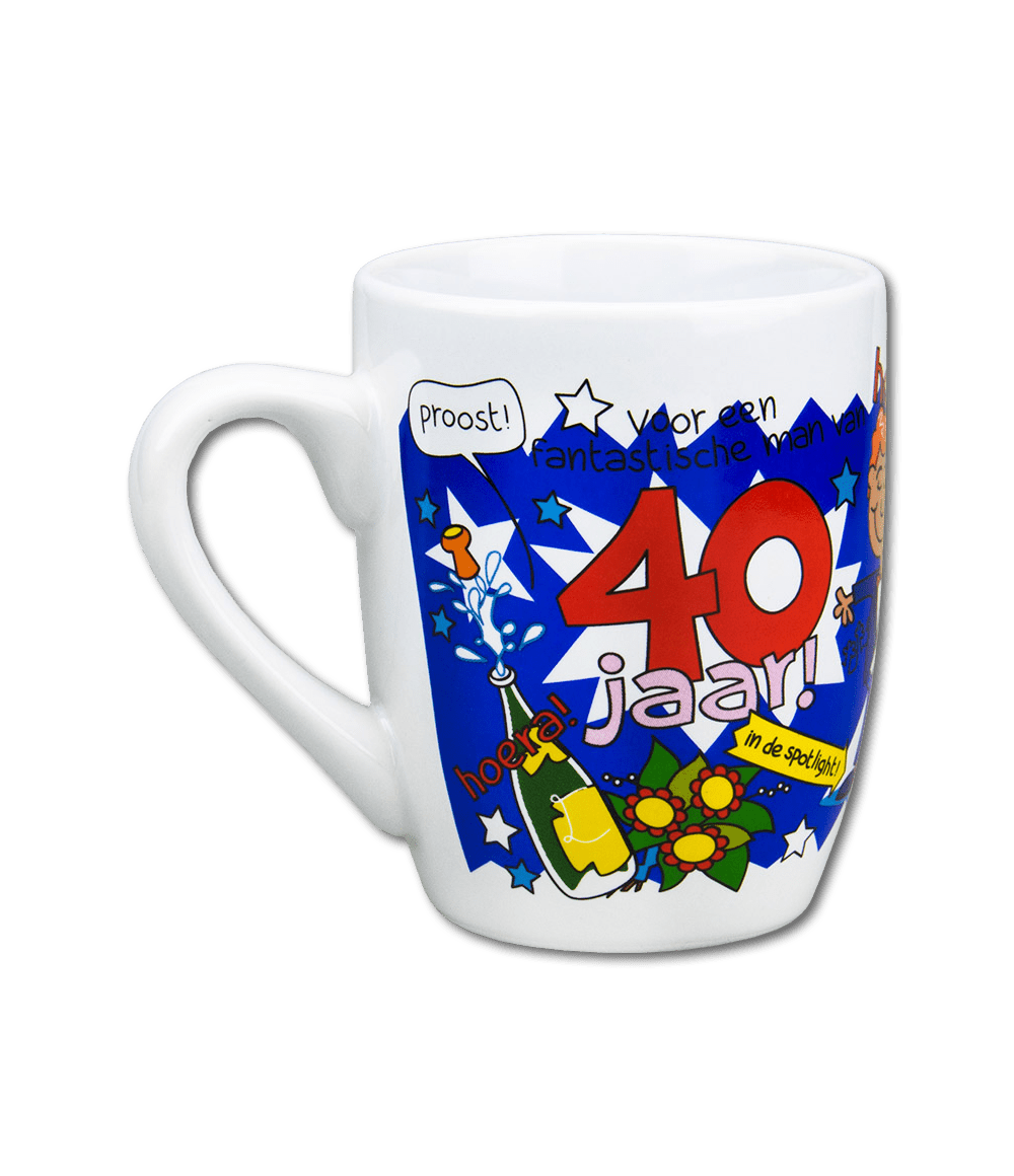 Mok 40 Jaar Man 12cm