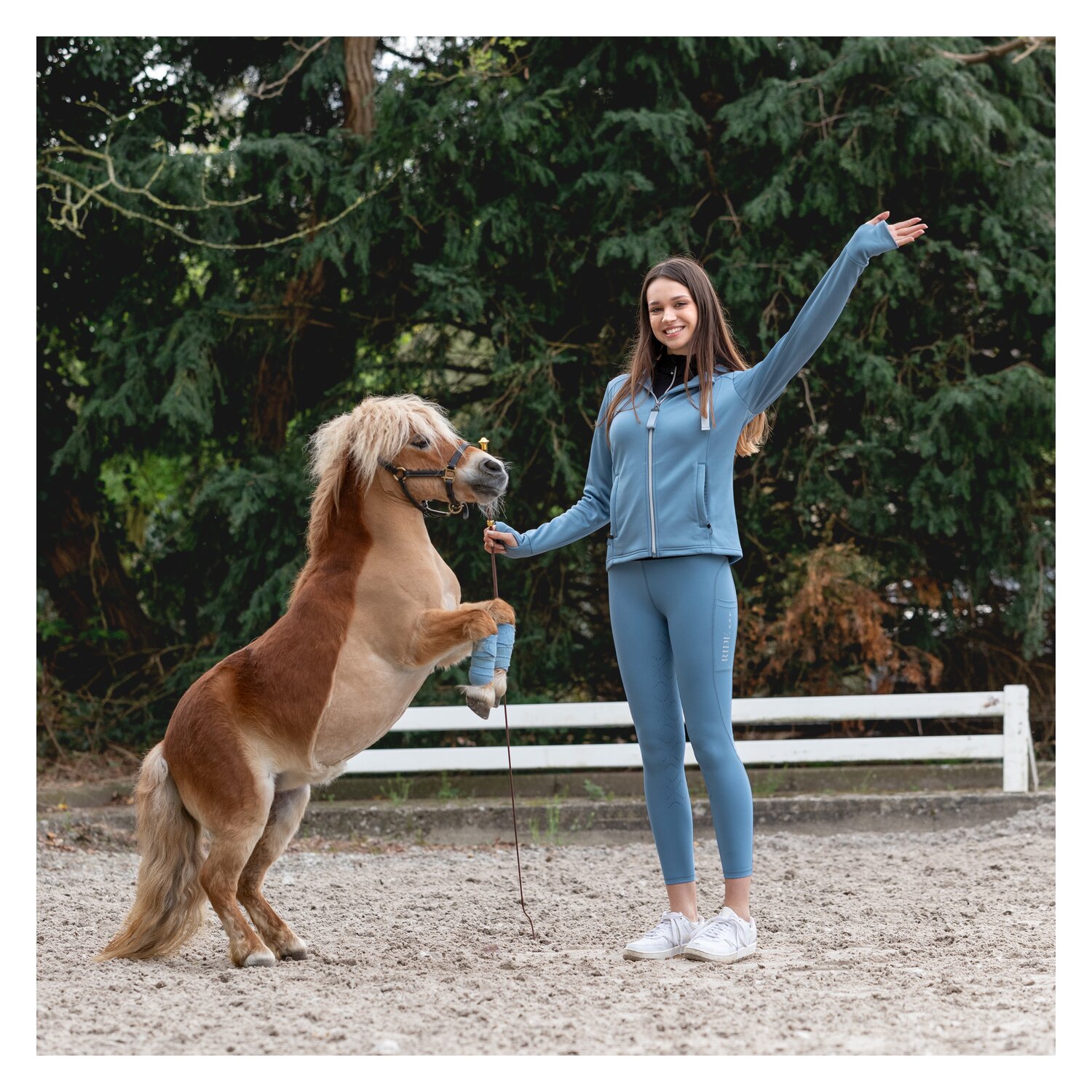 RIDE now Funktions-Fleecejacke - sky blue