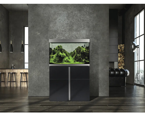Aquariumcombinatie Fluval Siena 272 met LED-verlichting, verwarming, buitenfilter en kast, 272 l, zwart, 90 x 55 x 128 cm