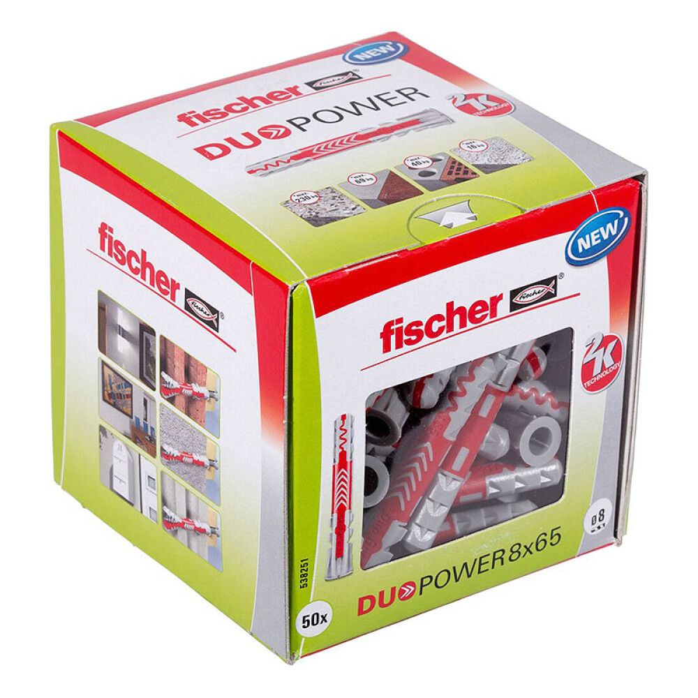 UNIVERSALPLUGG FISCHER DUOPOWER 8X65 LD 50STK