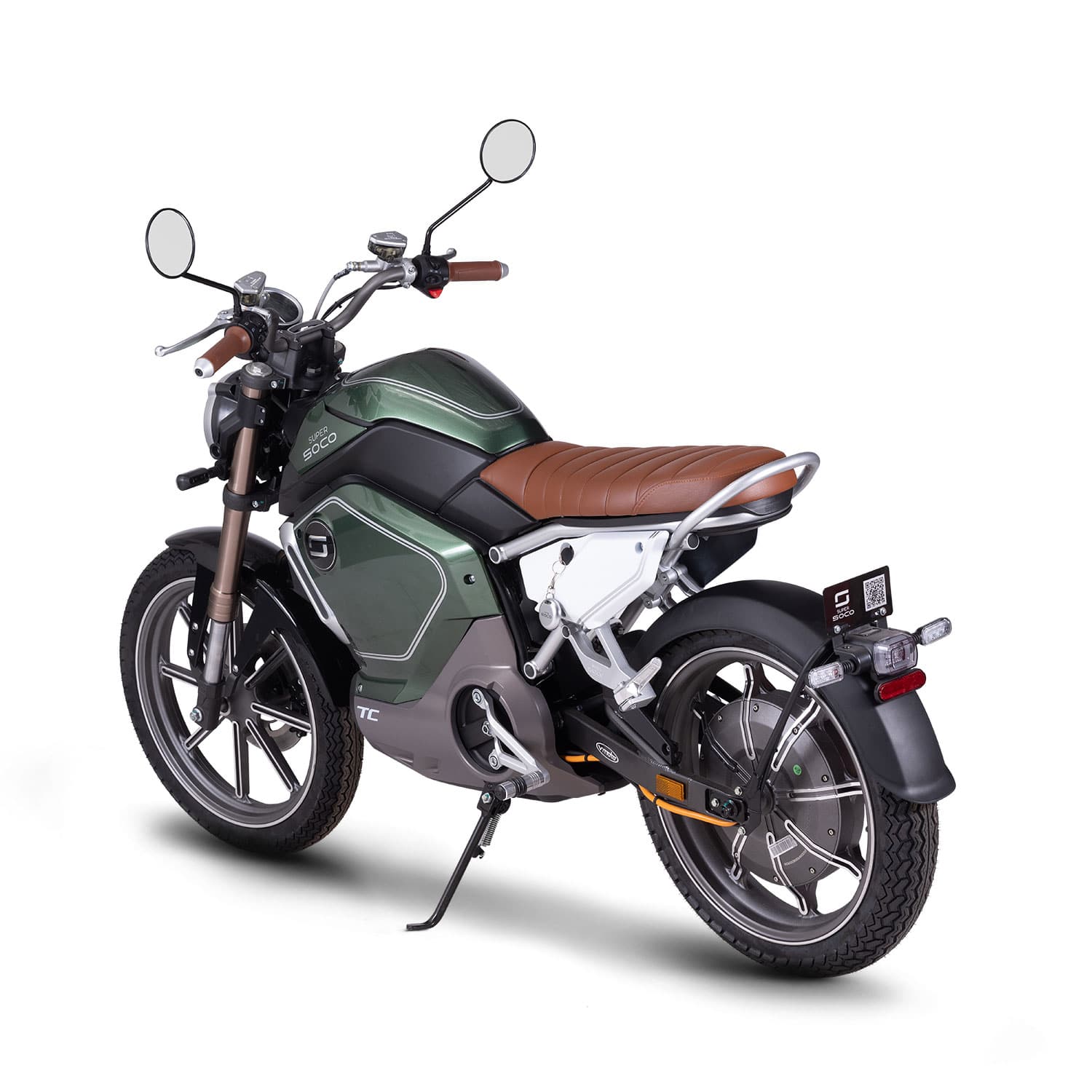 Moto électrique Super SOCO TC Vintage - Verte