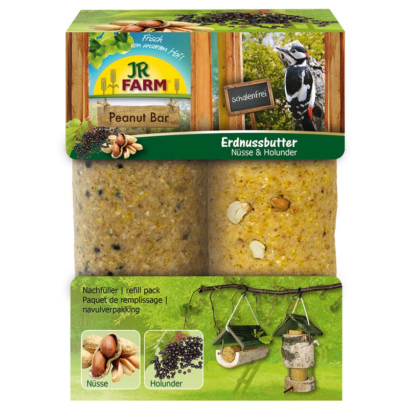 JR Garden Peanut Bar Friandises aux noix et au sureau pour oiseaux