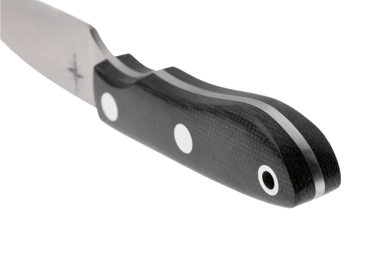 Bark River PSK Satin CPM 3V Black Canvas Micarta, vaststaand mes