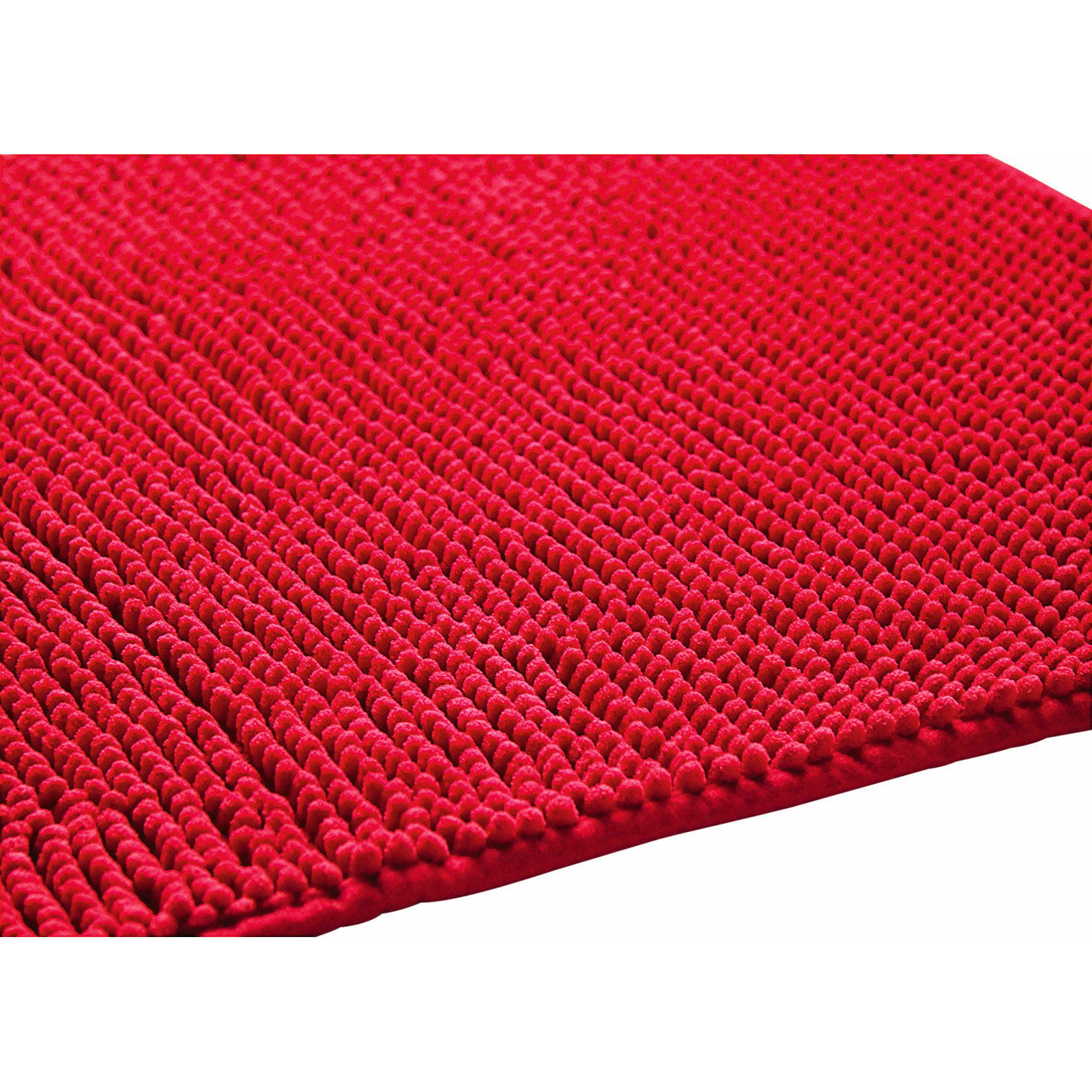 Badteppich Chenille rot