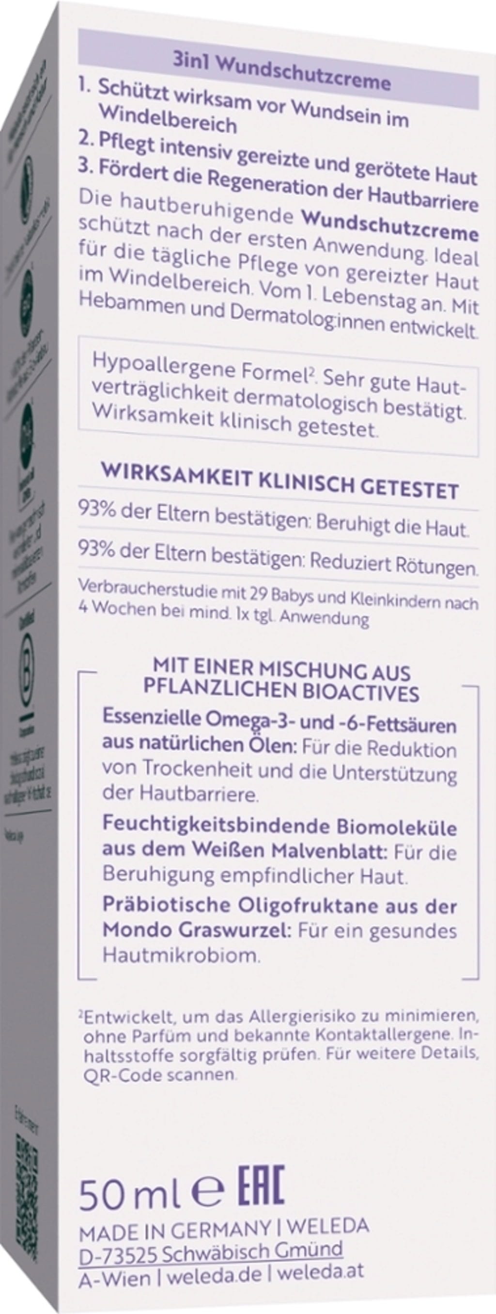 Weleda  baby MED 3in1 Wundschutzcreme, 50 ml