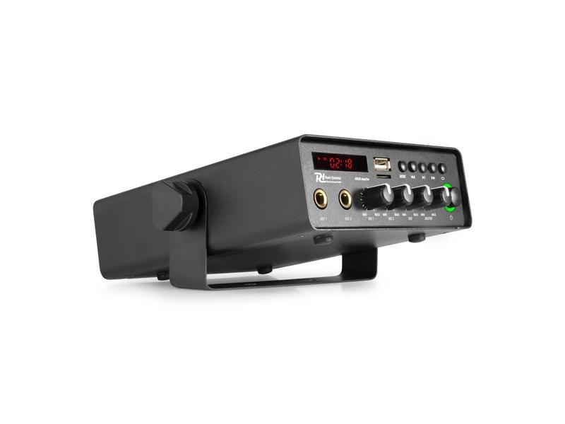 Power Dynamics Verstärker Pro PDC30 Mobiler Multifunktionsverstärker mit USB-Anschluss und MicroSD-Slot
