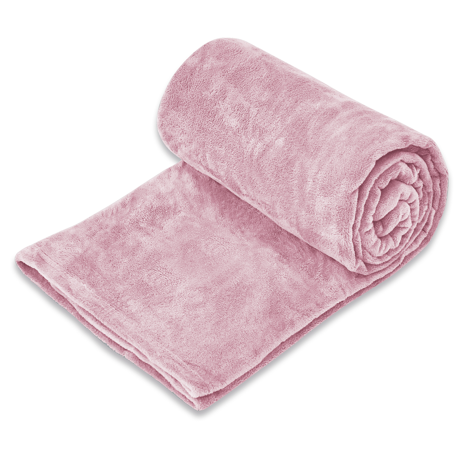 Microfaserdecke - altrosa - Polyester - 220x240 cm