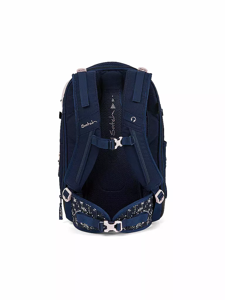 SATCH Schulrucksack Satch Match Bloomy Breeze dunkelblau