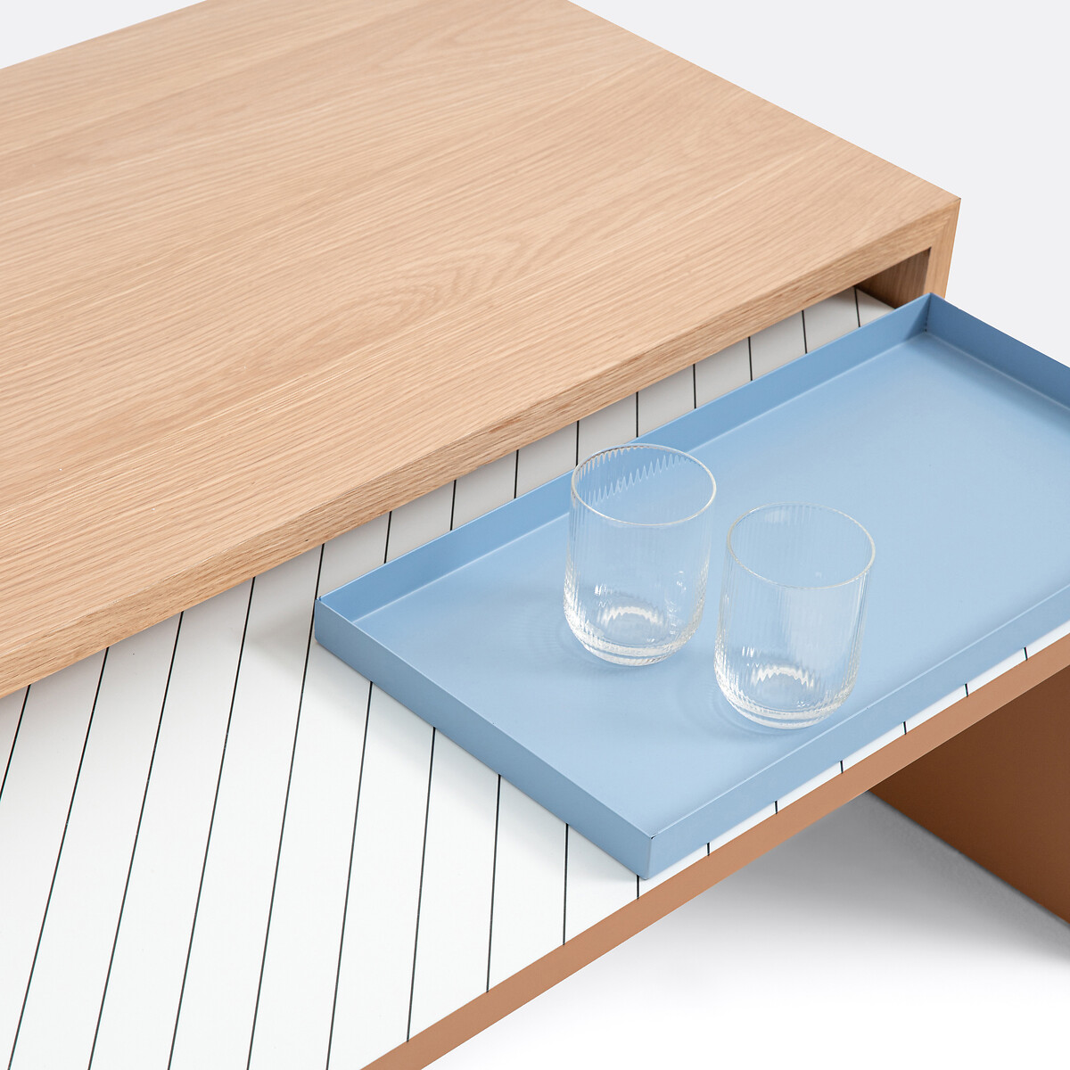 LA REDOUTE INTERIORS<br>Mesa de centro Mimi com platô de encaixe