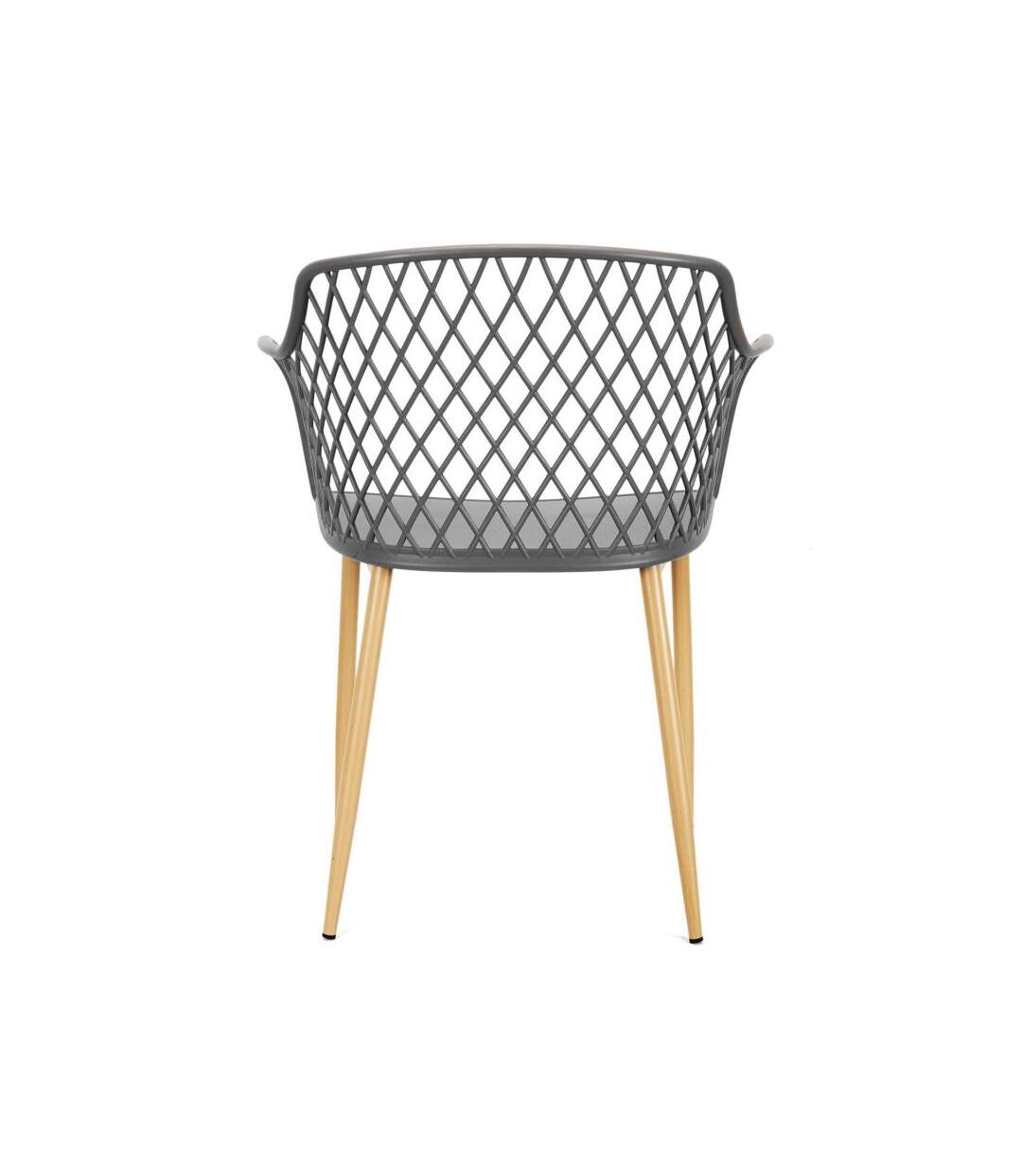 Paris Prix - Lot De 4 Fauteuils Design malaga 80cm Gris