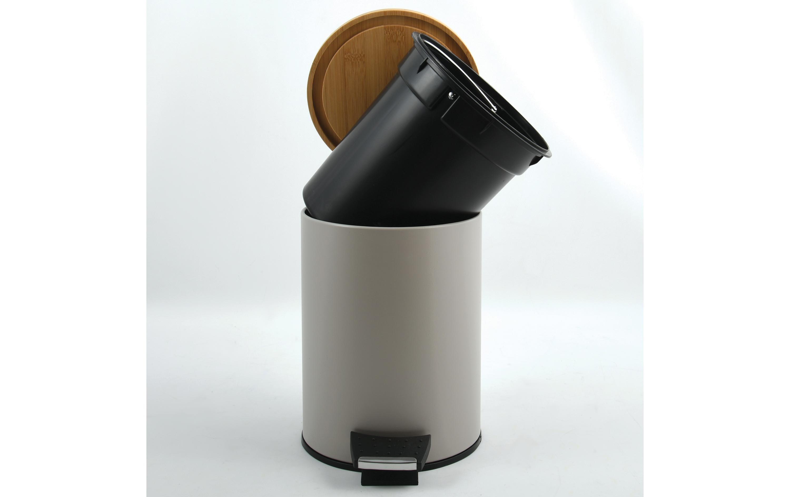 Treteimer Adonis 5 l, TaupeTreteimer mit Soft-Close-Deckel
