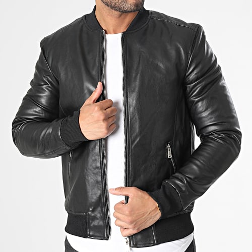 Veste Zippée Slim Fit L9005 Noir
