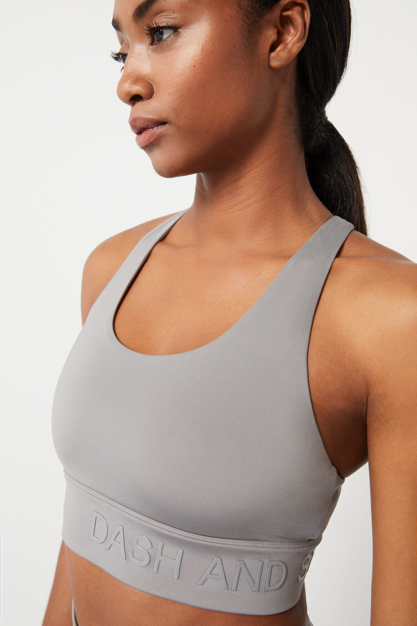 Sutiã esportivo cinza 4D Stretch