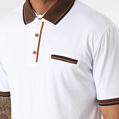 Polo Manches Courtes Blanc