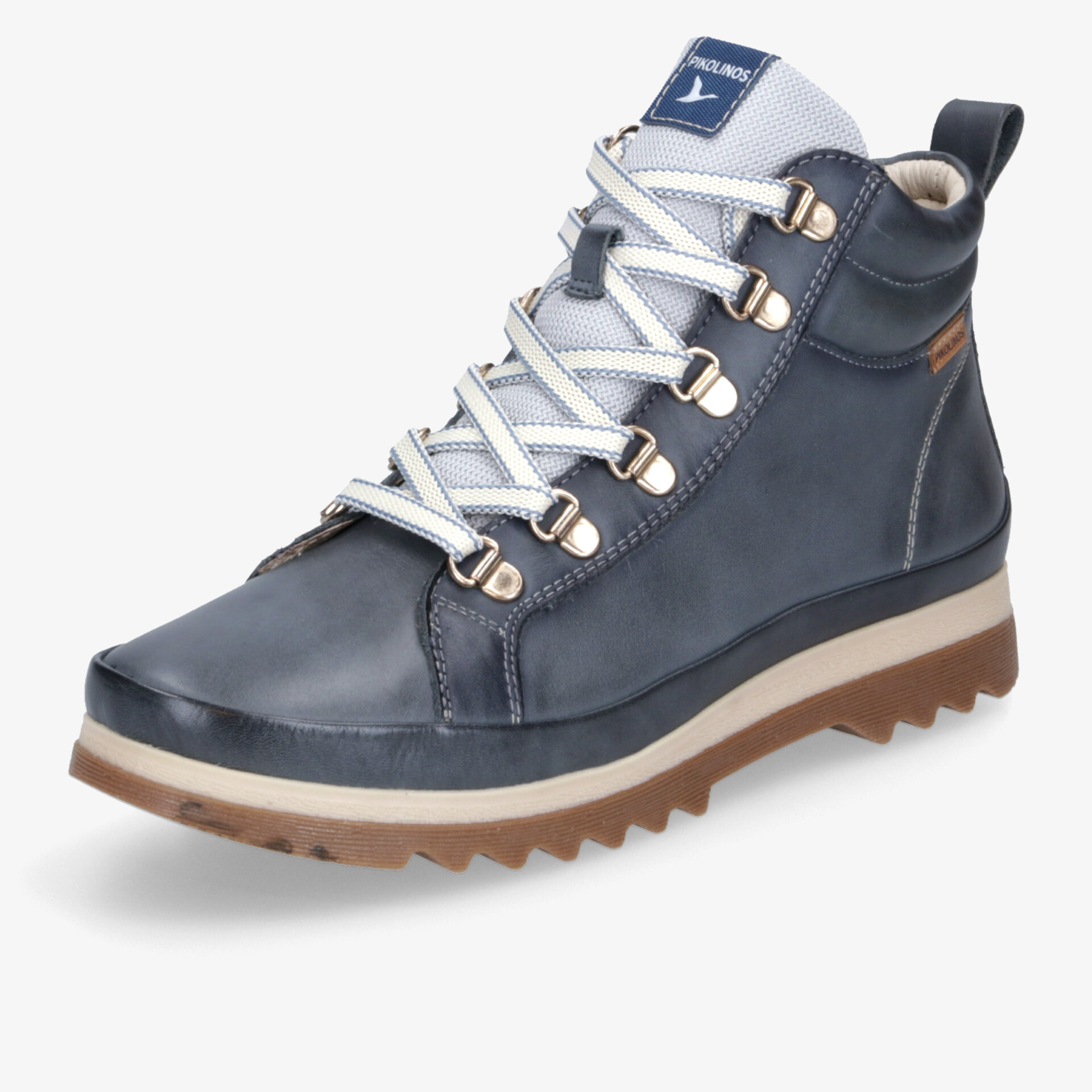 PIKOLINOS Damen Schnürstiefeletten blau