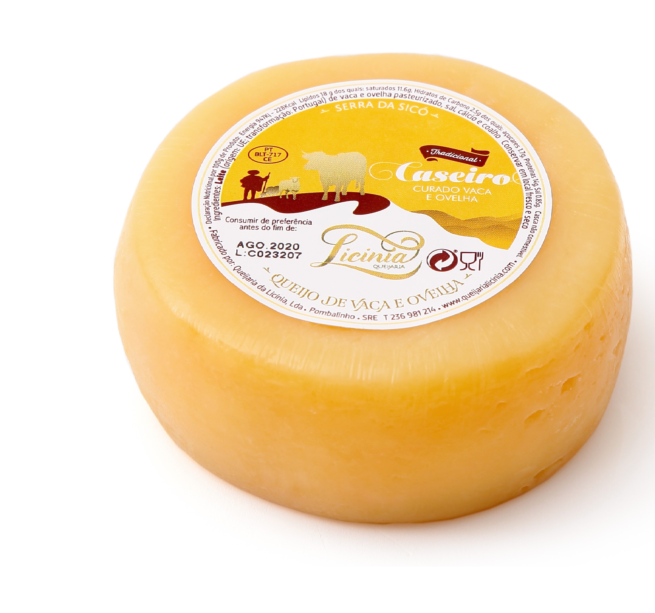 QUEIJO LICINIA AMANTEIGADO VACA E OVELHA 200G