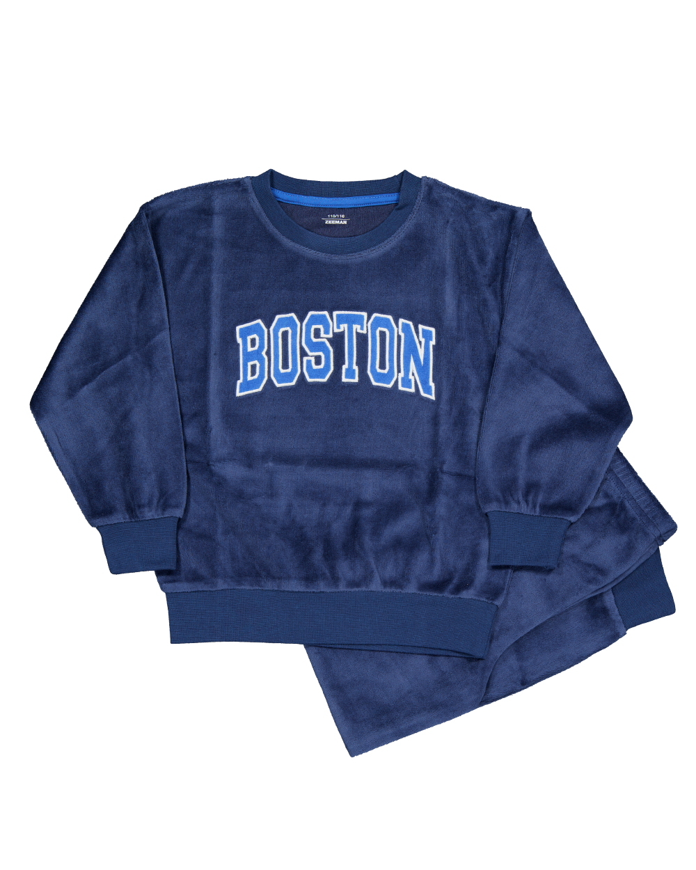 Velours jongens pyjama Lange mouwen Navy kopen? Goed en goedkoop