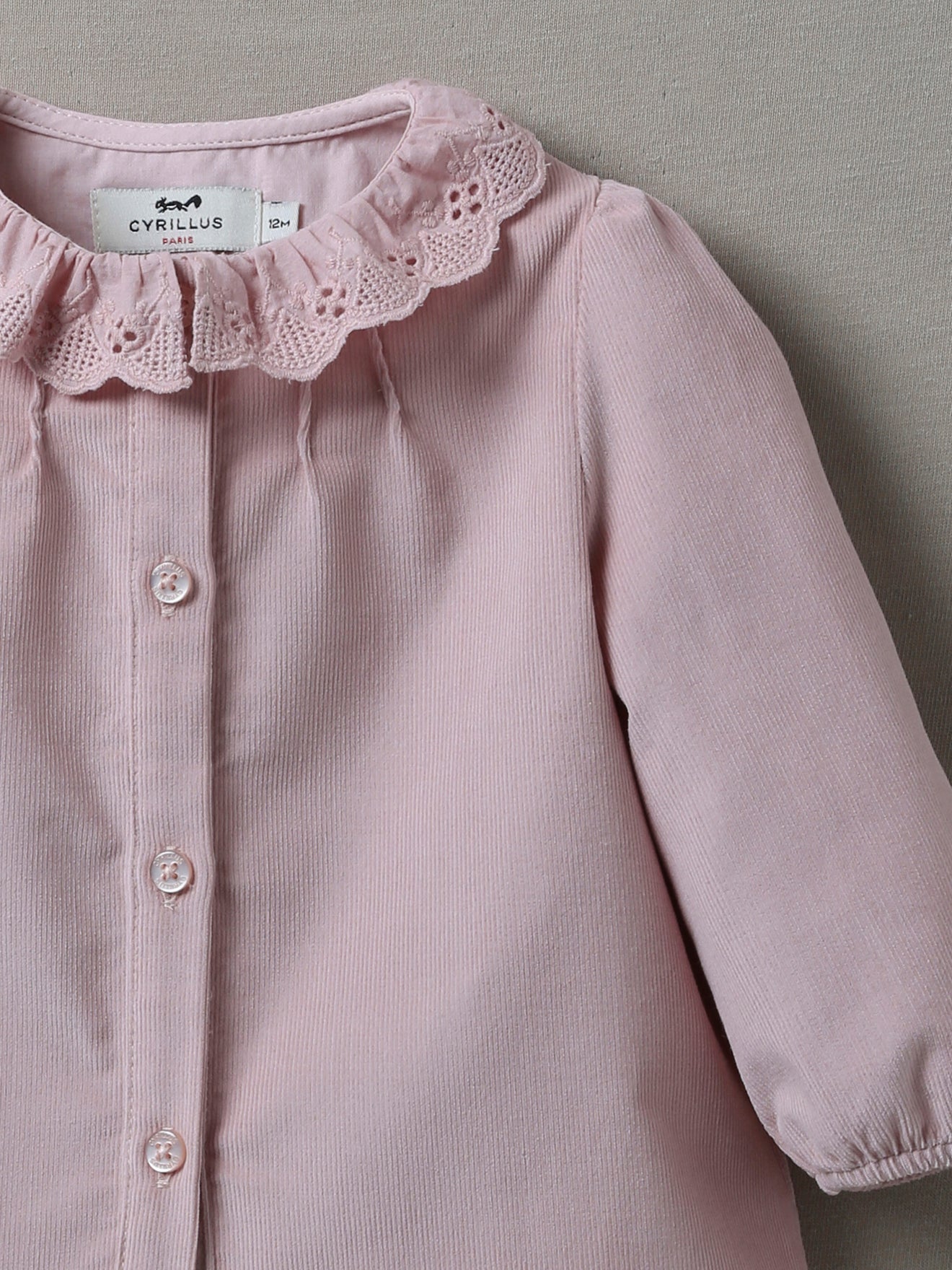 Chemise en fin velours Bébé
