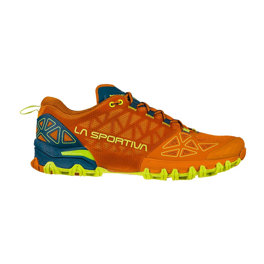 La Sportiva BUSHIDO II - Chaussures trail Homme hawaiian sun/lime punch