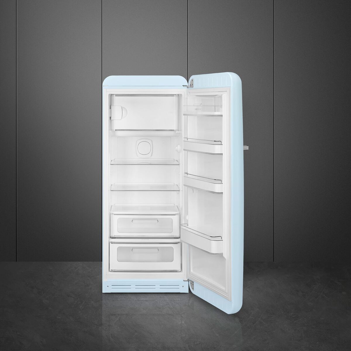 Smeg FAB28RPB6 Kjøleskap Med Fryser 153cm Høyrehengt Pastellblå