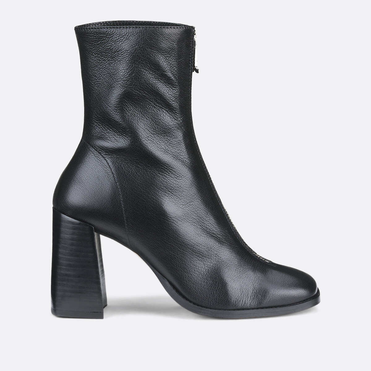 JONAK<br>Botas de tornozelo de couro Vandana com zíper