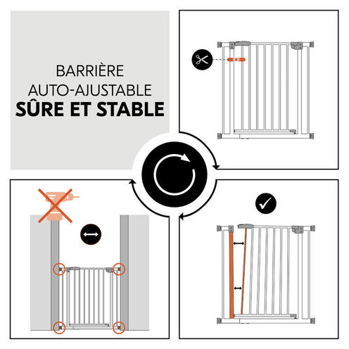 Barrière de sécurité Autoclose 2 - Gris foncé - HAUCK