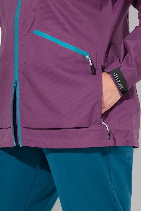 Funktionsjacke, wasserdicht, 2-Wege-Zipper, Reflektor