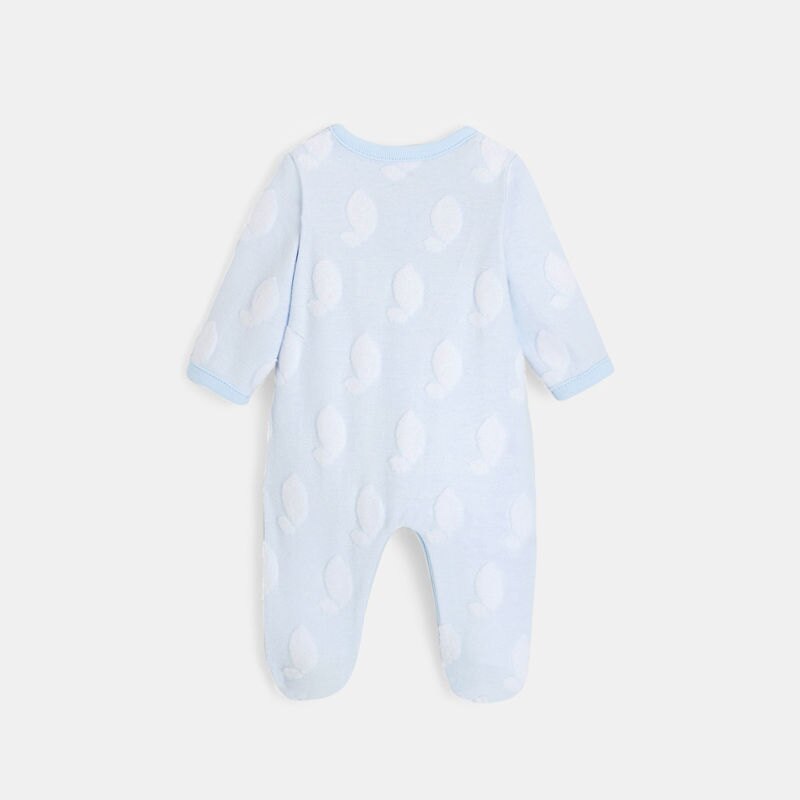 Pyjama bébé en velours effet dévoré bleu Absorba Bleu