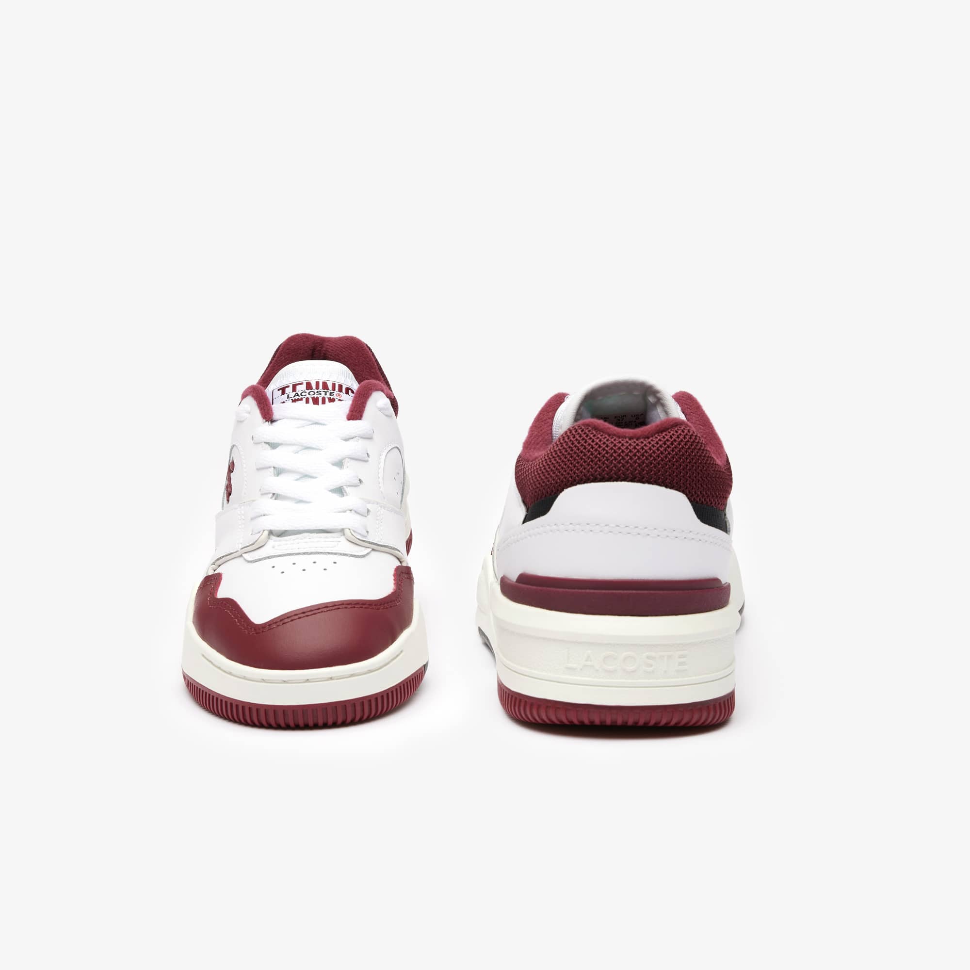 Sneakers Lineshot femme en cuir talon siglé Sneakers - Blanc - Lacoste - Femme