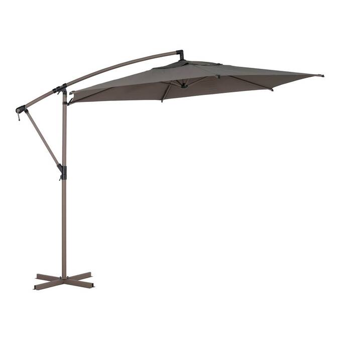 Parasol déporté rond MANOA Café
