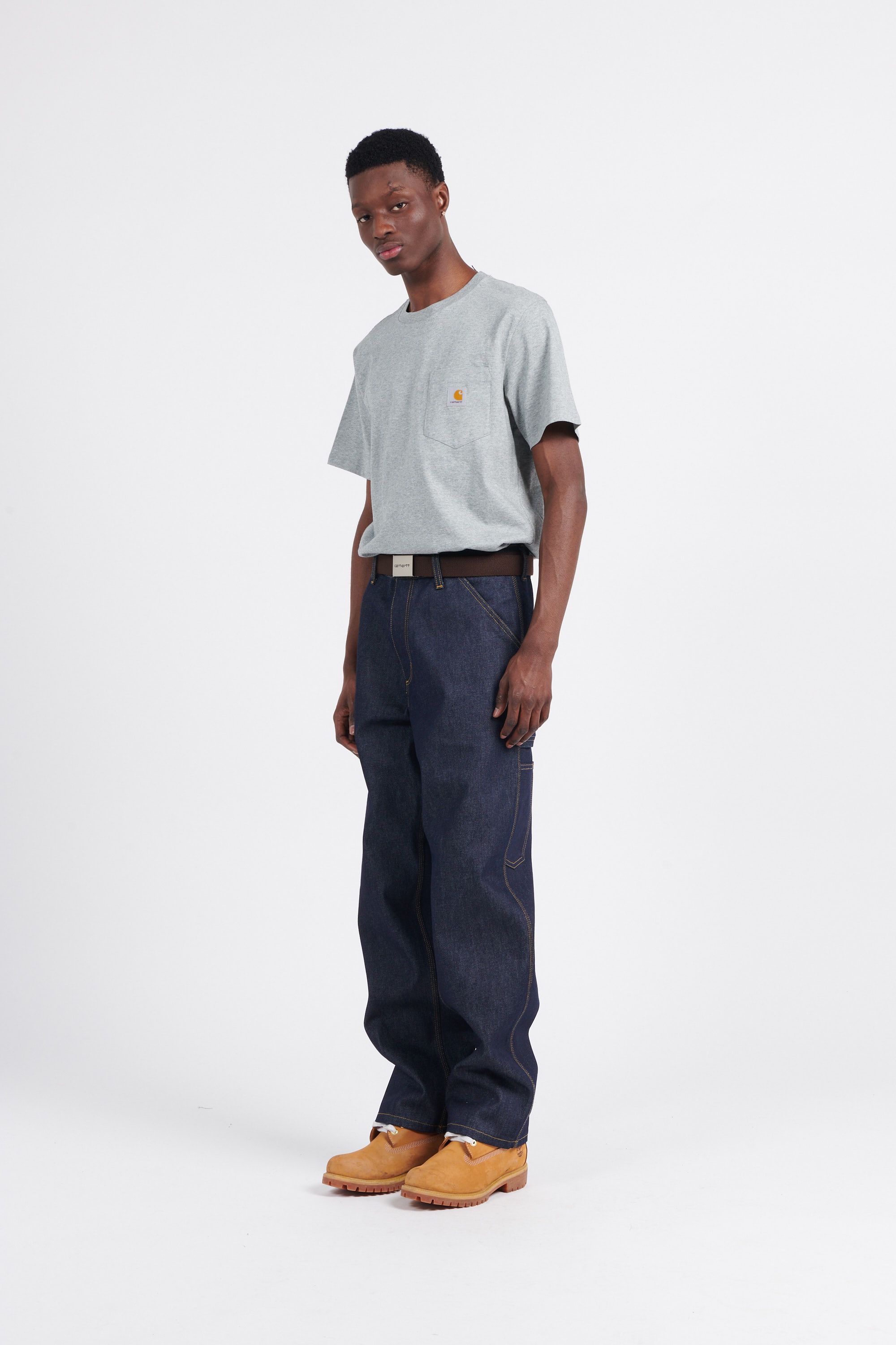 CARHARTT WIP T-shirt Pocket Gris