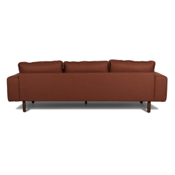 KARWEI 3-zits bank Ella terracotta stof