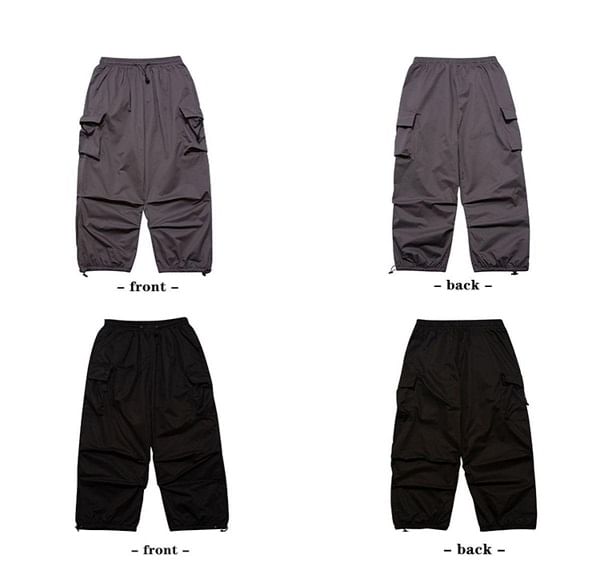 naocy.n - Cargobroek met lage taille en trekkoord