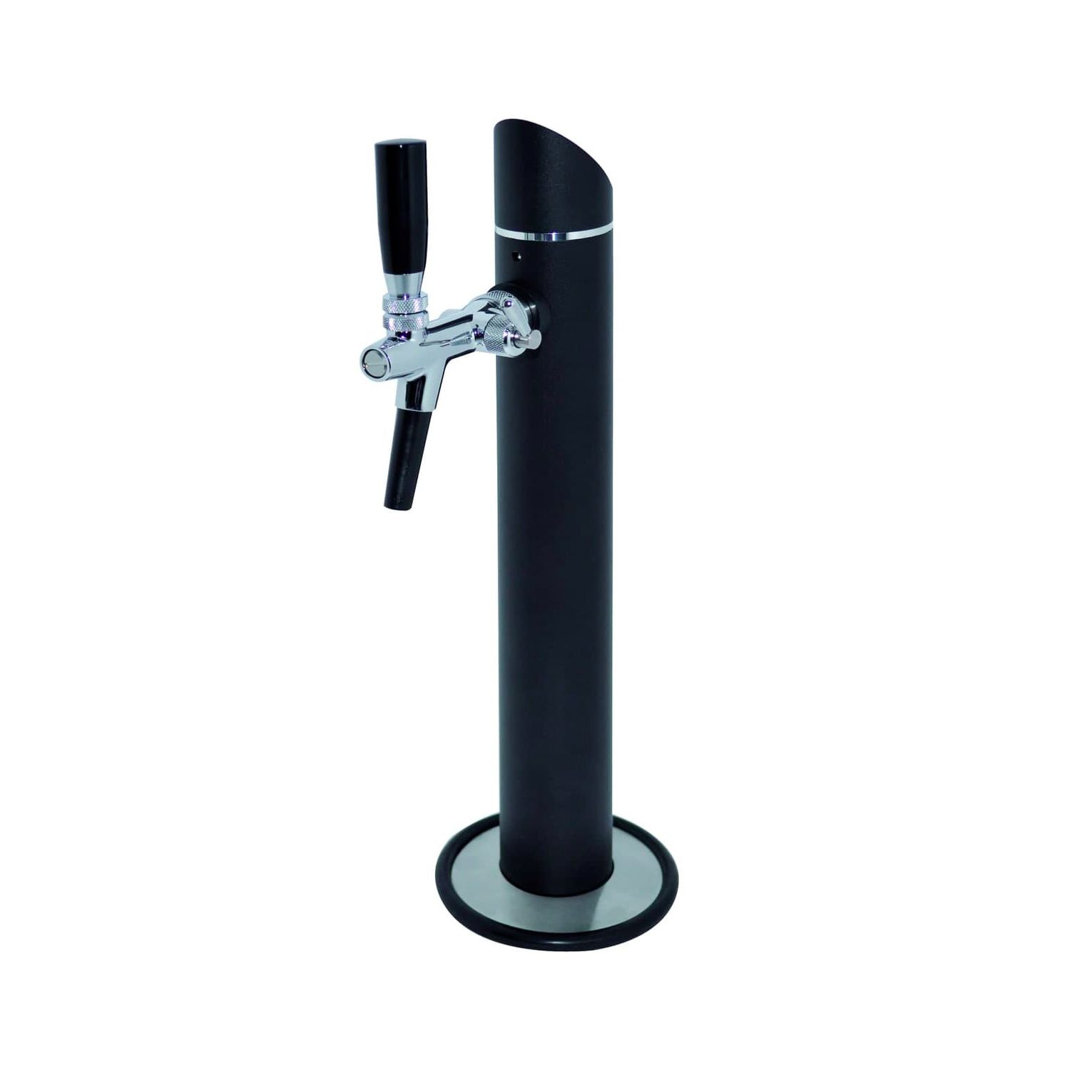 Schanksäule, Bierzapfsäule - Modell Black Tower, 1-leitig, mit Zierflansch